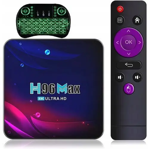 Smart Tv Box H96 Max Ultra Hd 4K 4 64GB Android 11 Przystawka Netflix