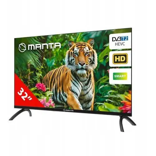 Smart Tv Telewizor 32 cale Android Hd Led dekoder DVBT2 Wifi +uchwyt Manta