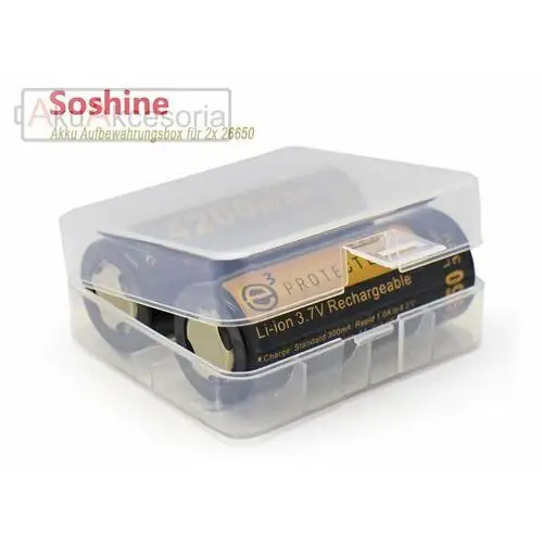 Soshine Box pojemnik pudełko na 2 ogniwa 26650
