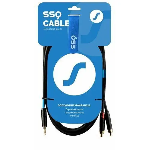 Sound station quality (ssq) , ssq mijrca2 - kabel mini jack stereo- 2xrca 2 metrowy