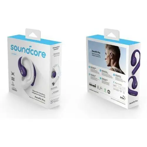 Soundcore Aerofit Pro Słuchawki bezprzewodowe, Kolor: Fioletowy