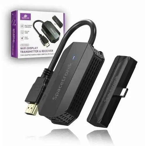 Bezprzewodowy transmiter obrazu wideo USB-C na HDMI 4K 50m Spacetronik