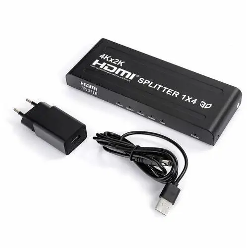 Rozgałęźnik hdmi 1x4 1/4 4k rozdzielacz splitter adapter Spacetronik