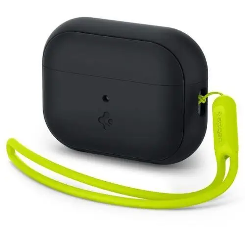 Etui na słuchawki SPIGEN Silicone Fit Strap do Apple Airpods Pro 1/2 Czarno-zielony