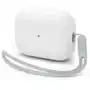 Etui na słuchawki silicone fit strap do apple airpods pro 1/2 biało-szary Spigen Sklep on-line