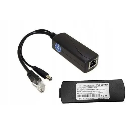 Spliter adapter stabilizator Poe Gigabit 48V na 12V 2A 802.3AF POE-802.3AT