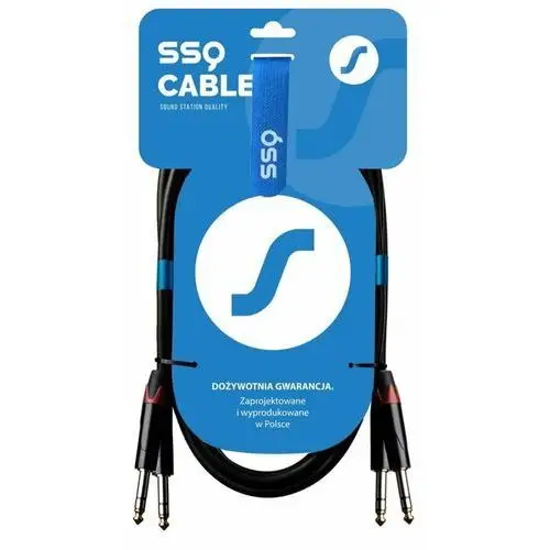 SSQ JSJS3 - kabel 2x JACK STEREO - 2x JACK STEREO 3 metrowy