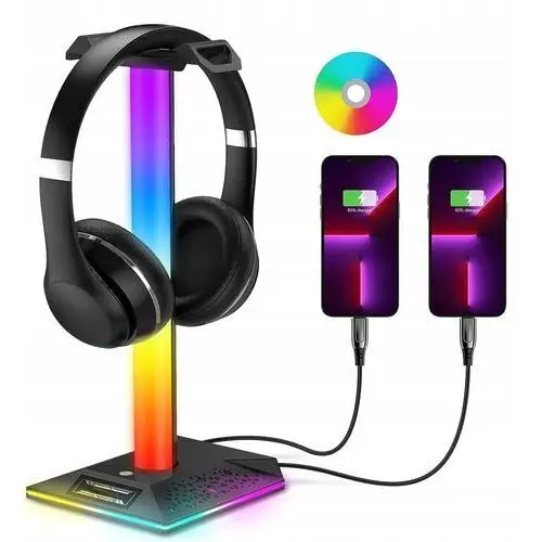 Stojak na słuchawki Zestaw słuchawkowy Funkcja pamięci Antypoślizgowa Rgb