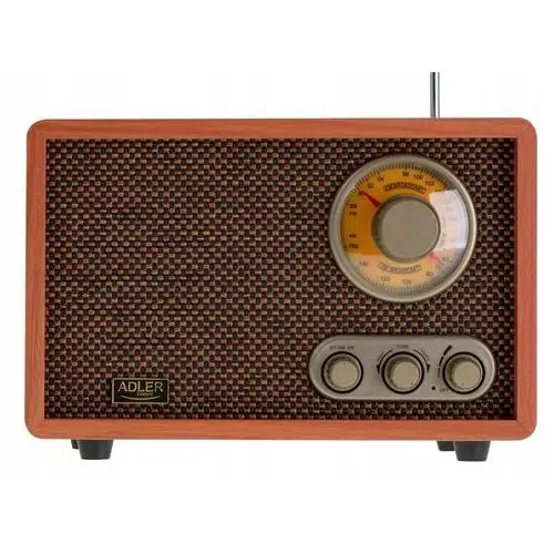 Stylowe Drewniane Radio Retro Adler Bluetooth Fm