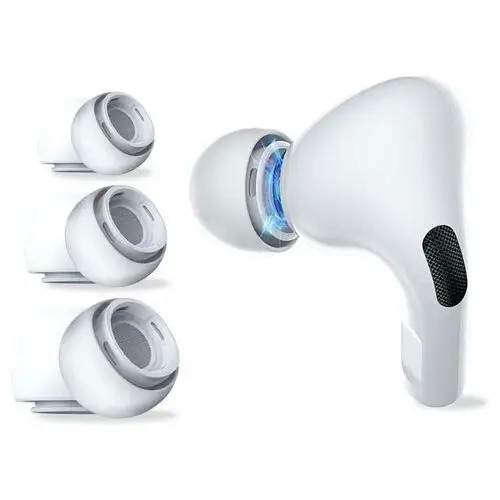 Tech-protect Nakładki na słuchawki ear tips do apple airpods pro biały