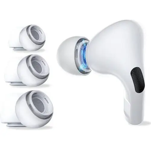 Tech-protect Nakładki na słuchawki ear tips do apple airpods pro biały