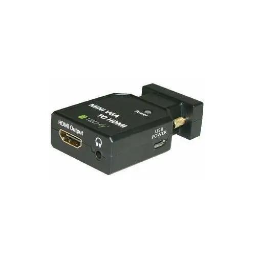 Techly Adapter/Konwerter VGA+AUDIO 3.5mm na HDMI 1080p
