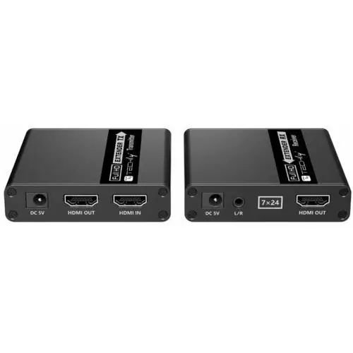 Extender HDMI Techly 1080p Real Time Cat.6/6a/7 EDID IR do 70m