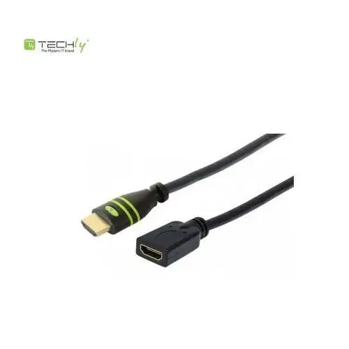 Przedłużacz HDMI Techly HDMI-HDMI M/F Ethernet 3D