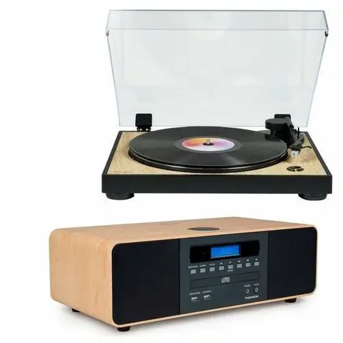 Zestaw stereo / cyfrowa mini wieża z gramofonem tt300 & mic202 Thomson
