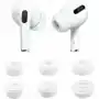 Tradebit Silikonowe gumki douszne do apple airpods pro gen 1/2/3 komplet (s, m, l) biały Sklep on-line