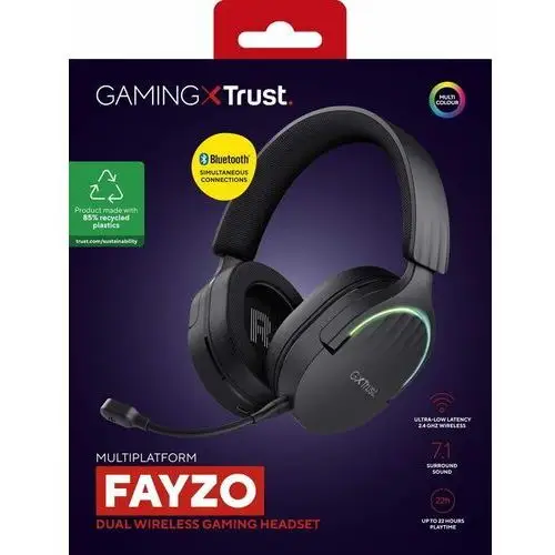 Trust Słuchawki gxt 491 fayzo wireless czarny