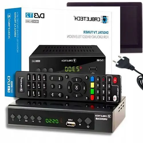 Tuner Dekoder DVB-T2 H.265 Hevc Usb Nagrywanie Full Hd Pilot Uniwerslany