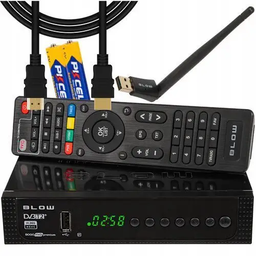 Tuner Dekoder DVB-T2 Tv Naziemnej H.265 Hevc Full Hd Premium Pilot Wifi