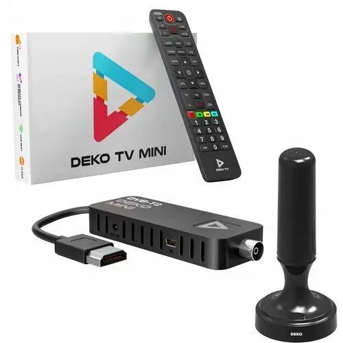 Tuner Dekoder DVBT2 DekoTV Mini tv naziemnej DVB-T2 Deko Antena Pokojowa