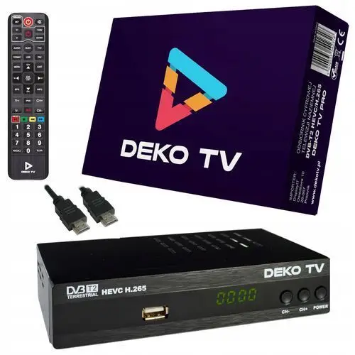 Tuner Dekoder DVBT2 DekoTV Pro Dekoder Telewizji Naziemnej
