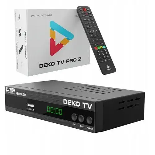 Tuner Dekoder DVBT2 DekoTV PRO2 Telewizji Naziemnej DVB-T2 Deko Pilot