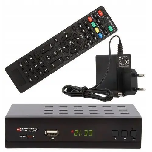 Tuner Dekoder DVBT2 DVB-T2/C Tv Naziemnej Hevc H.265 Hd Hdmi Usb Pvr Pilot