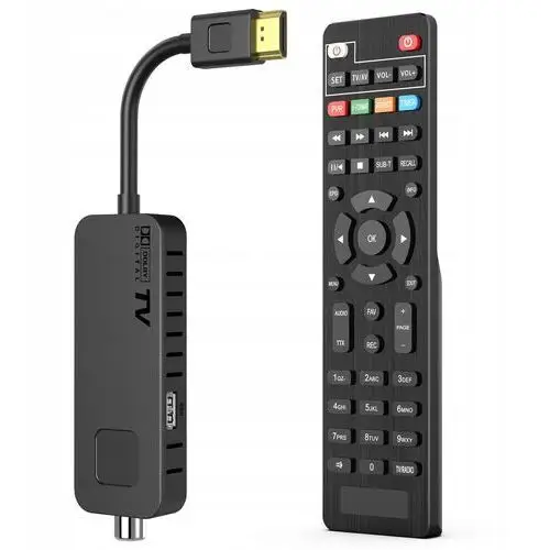 Tuner dekoder dvbt2 hevc mini stick tv naziemnej