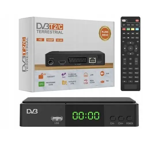 Tuner dekoder Tv DVB-T2 H.265 Hevc Hdmi Recorder