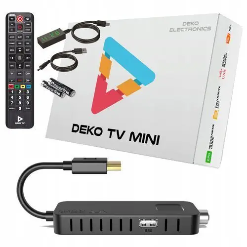 Tuner dekoder Tv Naziemnej Standard DVB-T2 Hevc DekoTV Mini H.265 Deko