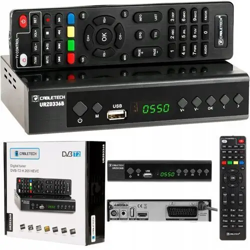 Tuner Do DVB-T2 Dekoder Usb Eurozłącze Hdmi Usb Naziemna Telewizja DVBT-2