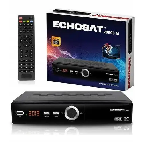 Tuner Echosat 20900M Cyfrowy Odbiornik Satelitarny Tuner Dvb-s, DVB-S2