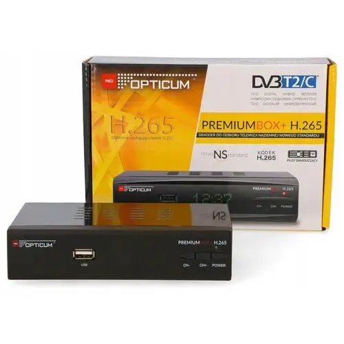 Tuner Tv Opticum Premium Box+ H.265 DVB-T2