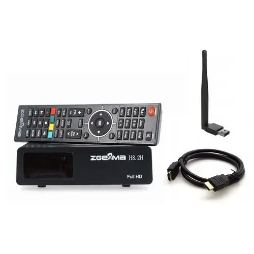 Tuner Zgemma H8.2H Combo, DVB-S2X/T2/C Hevc, Linux E2 antena Wifi