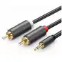 UGREEN AV102 Kabel 2x RCA (Cinch) jack 3.5 mm 2m (czarny) Sklep on-line