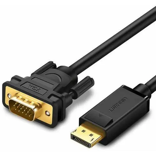 Kabel DisplayPort do VGA UGREEN DP105, FullHD, jednokierunkowy, 1.5m (czarny)