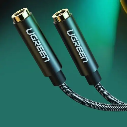 Ugreen Kabel rozdzielacz audio minijack 3.5 mm - 2x minijack 3.5mm 21cm czarny