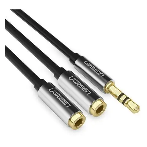 Ugreen Kabel rozdzielacz audio minijack 3.5 mm - 2x minijack 3.5mm 21cm czarny