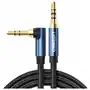 Ugreen kątowy kabel aux 2 x mini jack 3,5 mm 1,5m niebieski (av112) Sklep on-line