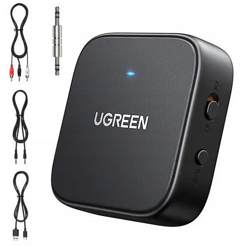 Ugreen Odbiornik Nadajnik Bluetooth 5.2 Audio Mini Jack 3,5MM 300 Mah