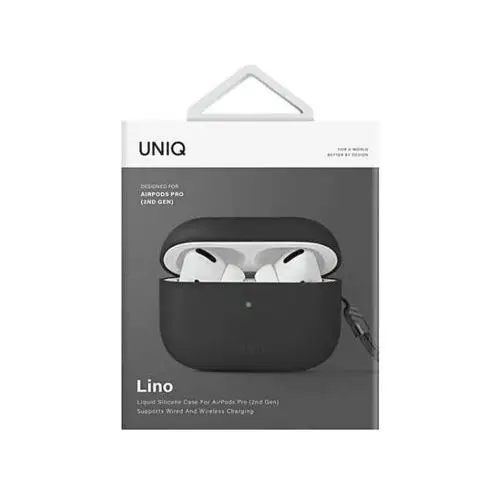 Etui lino airpods pro 2 gen silicone szary/ash grey Uniq