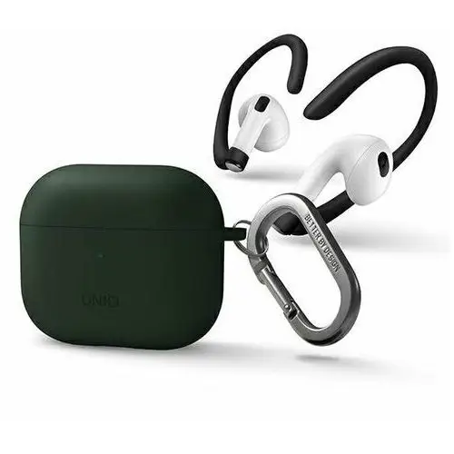 Uniq etui nexo airpods 3 gen + ear hooks silicone zielony/green