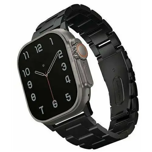 Uniq Etui pasek osta na apple watch 42/44/45/ 49mm series 1/2/3/4/5/6/7/8/se/se2/ultra stainless steel - czarne