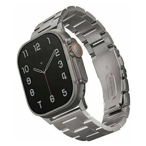 Uniq Etui pasek osta na apple watch 42/44/45/ 49mm series 1/2/3/4/5/6/7/8/se/se2/ultra stainless steel srebrny/titanium silver