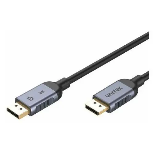 Unitek kabel DisplayPort 1.4 8k 60hz, 4k 240hz, HDR, HDCP 2.3, DSC 1.2, 1m