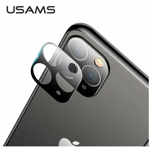 Usams camera lens glass iphone 11 pro max czarny/black bh558jtt01 (us-bh558)
