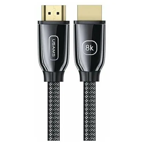 USAMS Kabel HDMI - HDMI 2.1 U67 2m 8K czarny/black Ultra HD SJ497HD01 (US-SJ497)