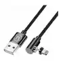 USAMS Kabel kątowy magnetyczny U54 1m lightning czarny/black SJ444USB01 (US-SJ444) Sklep on-line