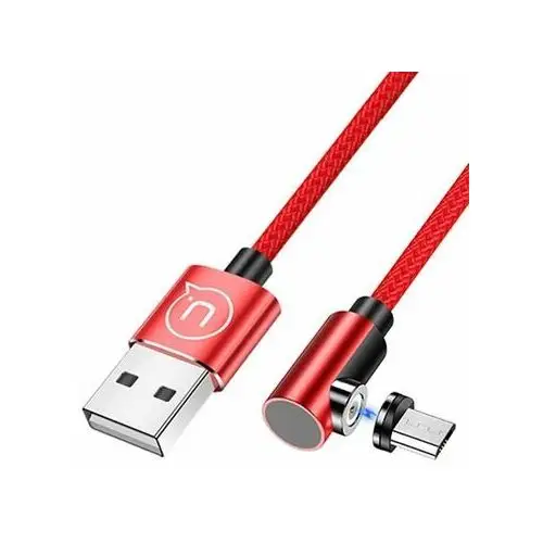 Usams kabel kątowy magnetyczny u54 1m microusb czerwony/red sj446usb02 (us-sj446)