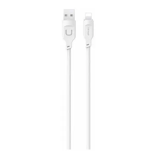 Usams kabel lightning fast charging 2,4a lithe series1,2m biały/white sj565usb02 (us-sj565)